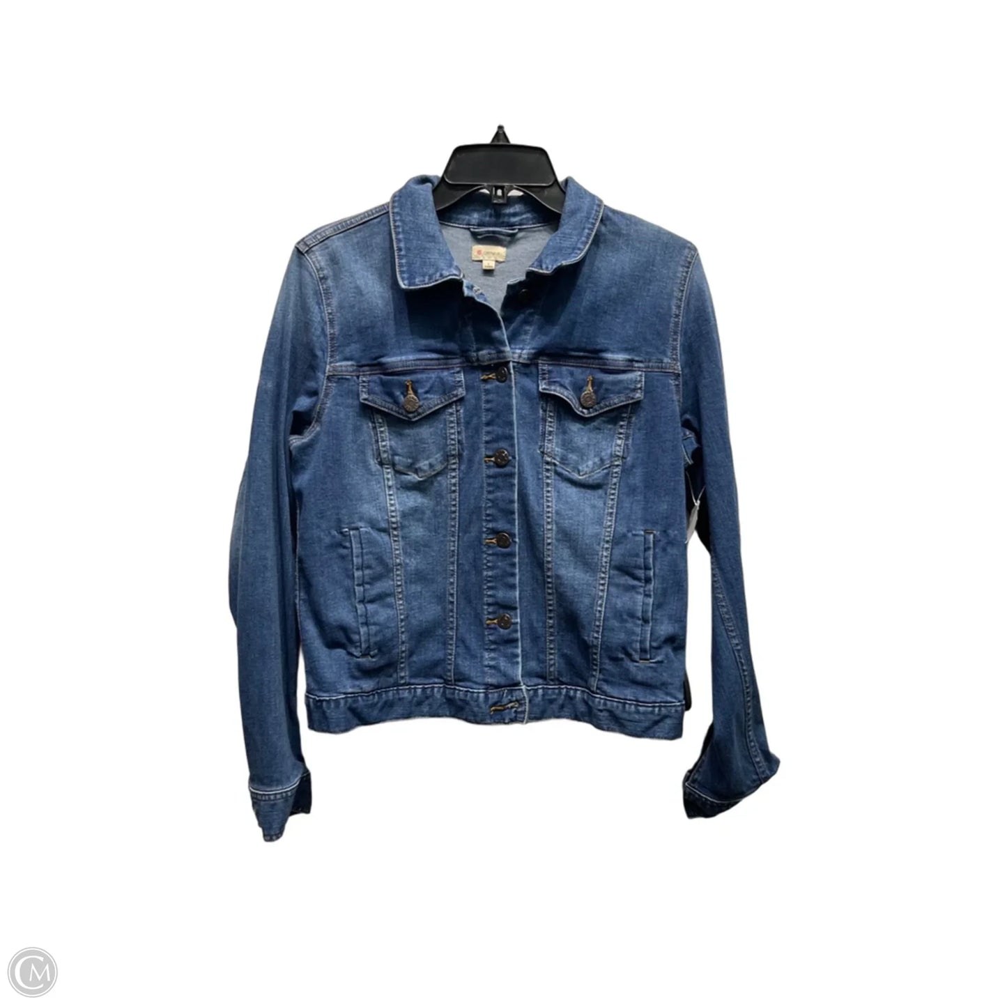 Jacket Denim By Cremieux In Blue Denim, Size: L