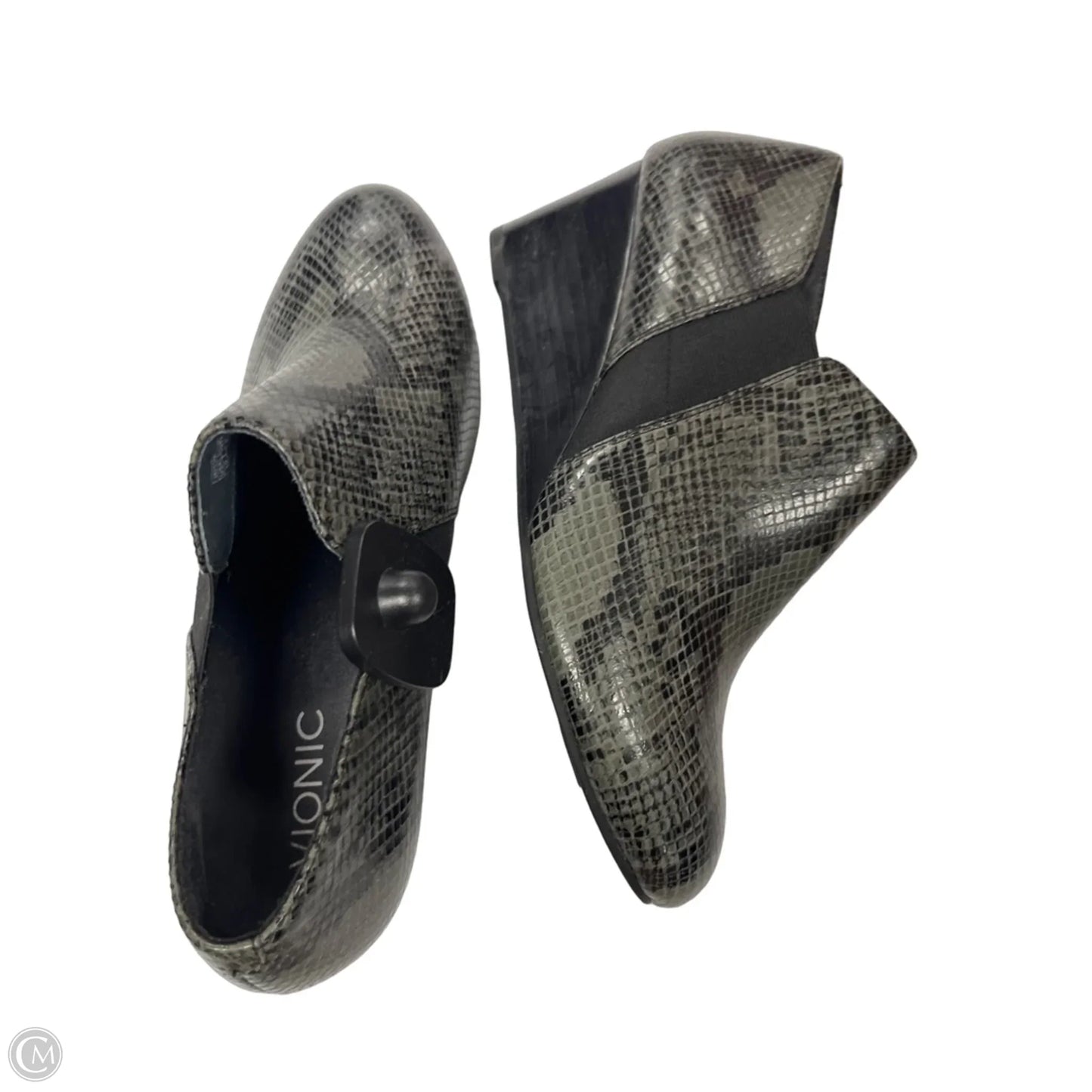 Shoes Heels Wedge By Vionic In Snakeskin Print, Size: 10