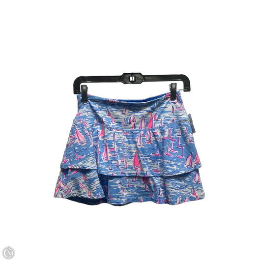 Skort Designer By Lilly Pulitzer In Blue & Pink, Size: Xs