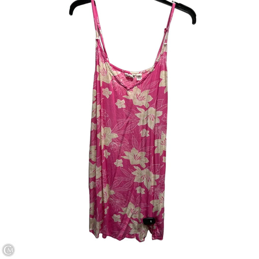 Swimwear Cover-up By Roxy In Cream & Pink, Size: L