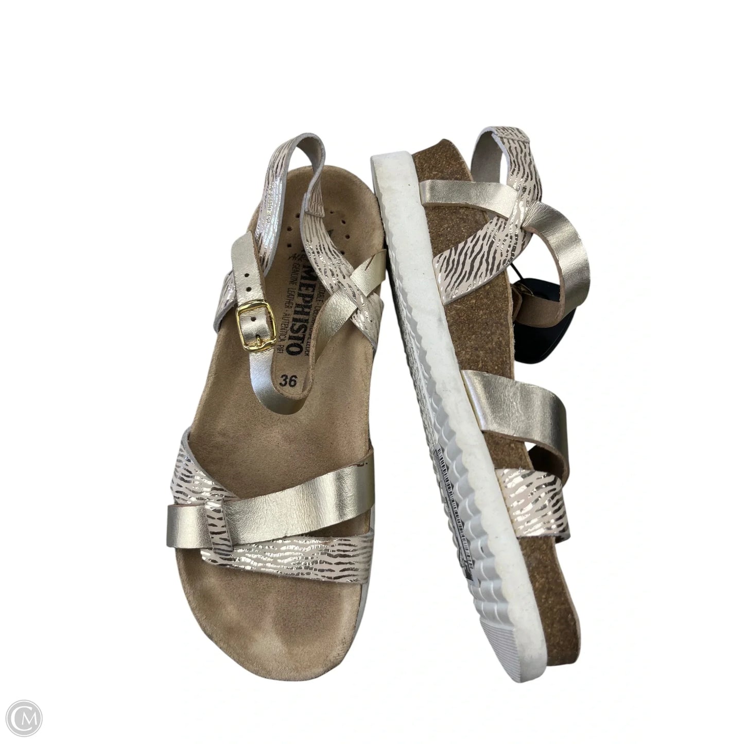 Sandals Flats By Mephisto In Gold, Size: 6