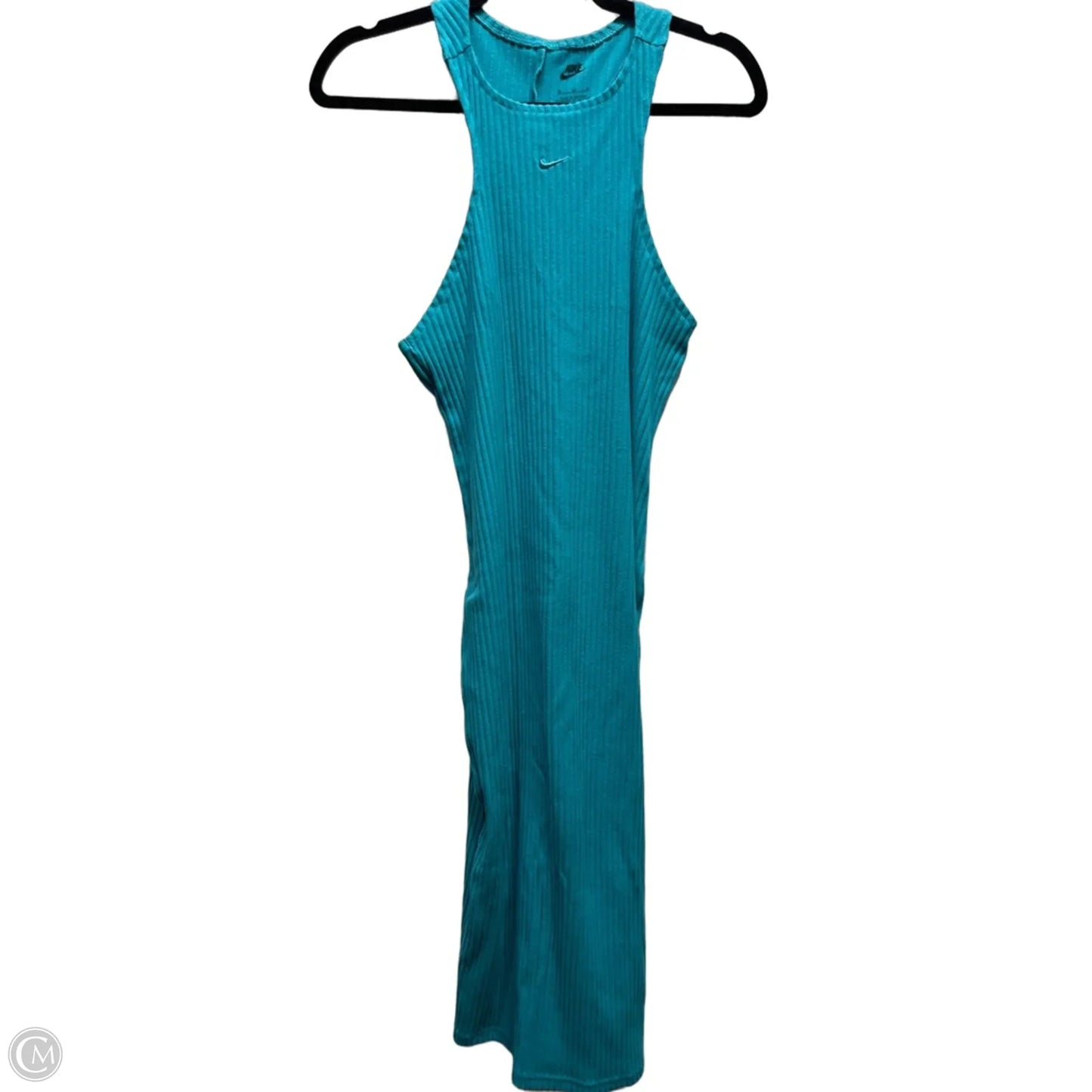 Dress Casual Midi By Nike Apparel In Teal, Size: M