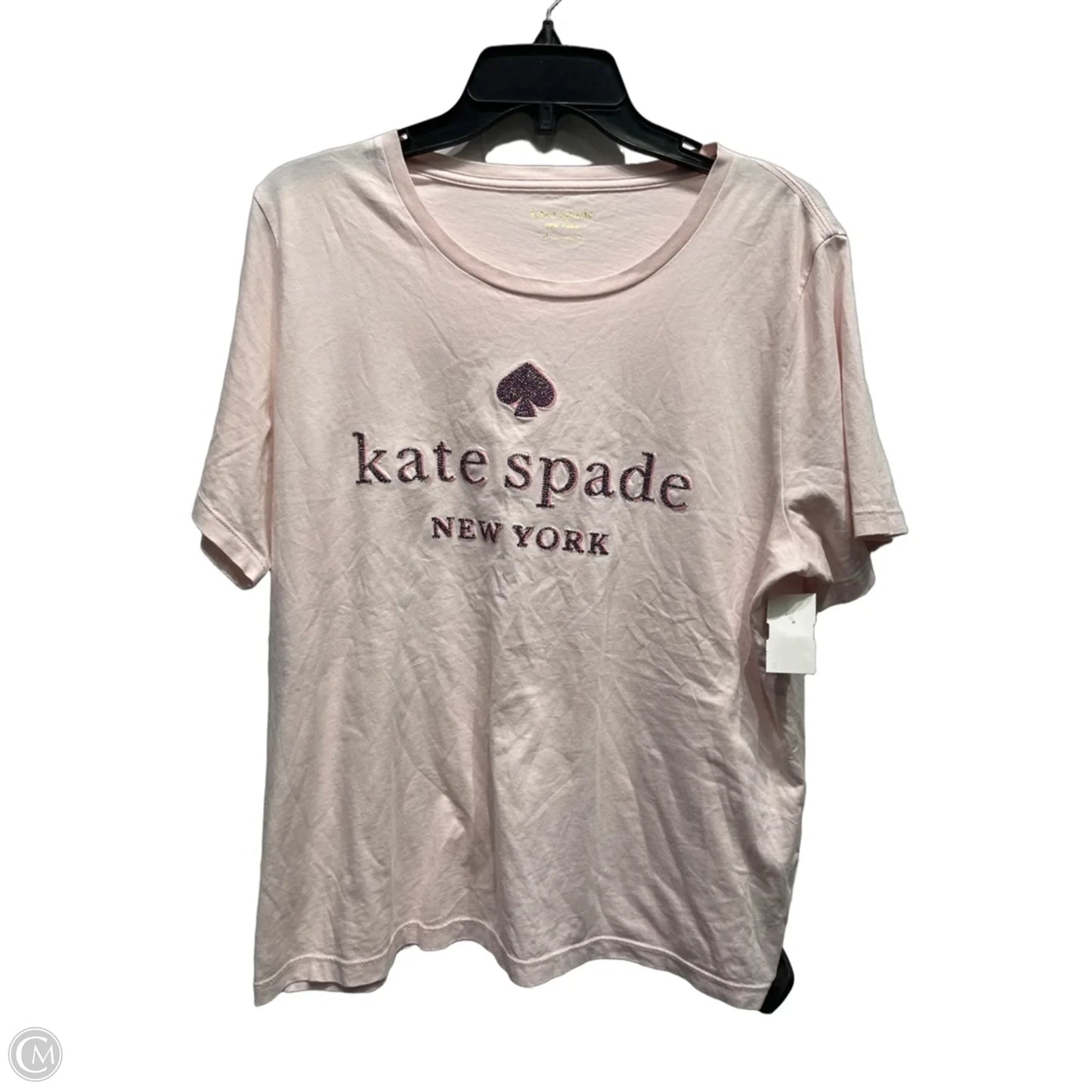 Top Short Sleeve Designer By Kate Spade In Pink, Size: Xl