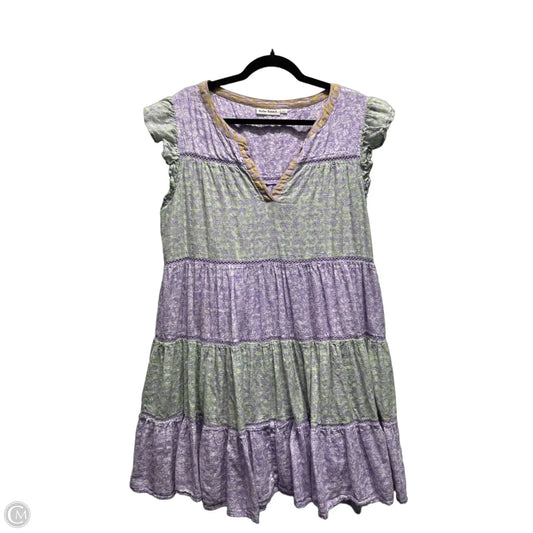 Dress Casual Short By Roller Rabbit In Green & Purple, Size: Xl