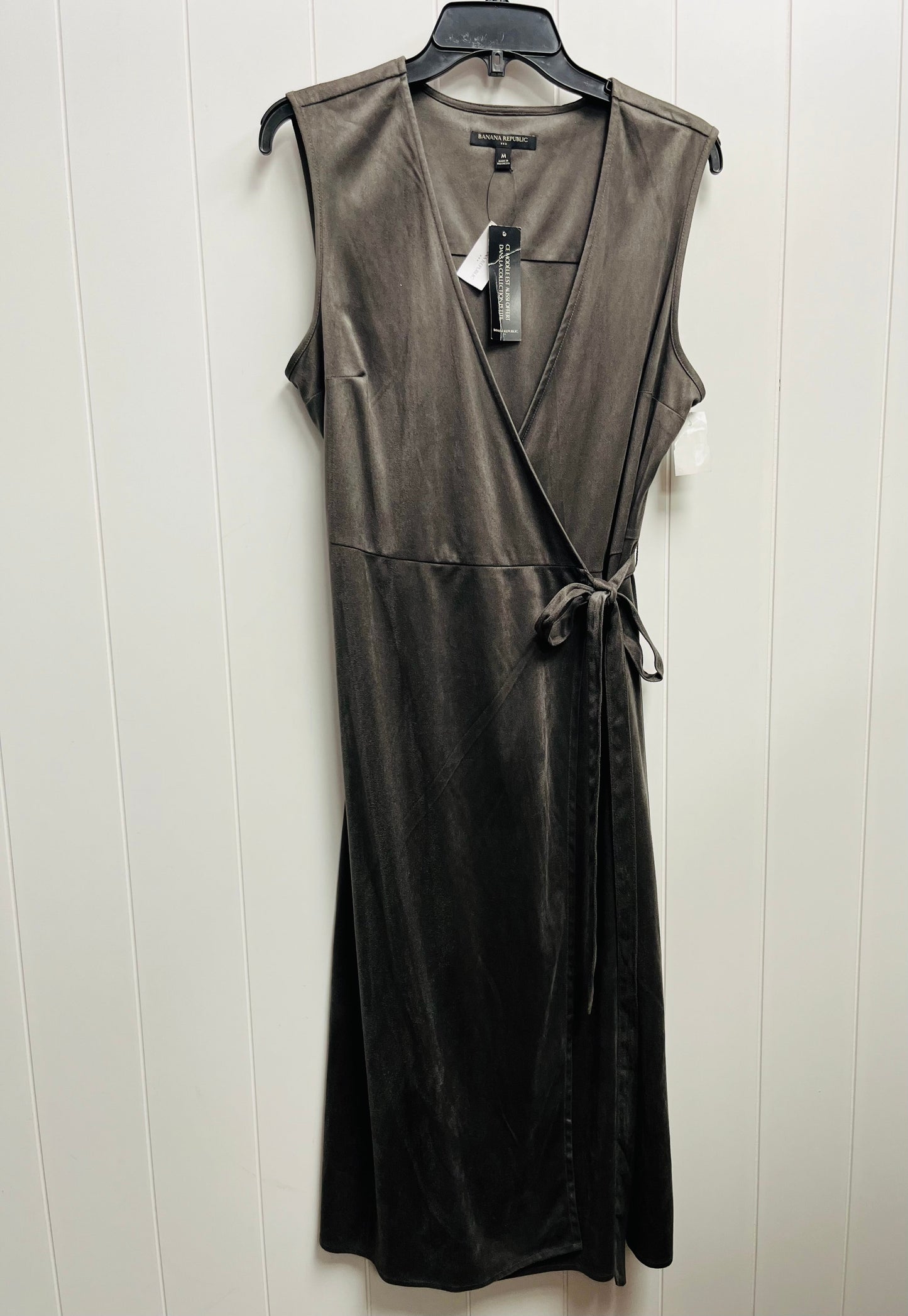 Grey Dress Casual Midi Banana Republic O, Size M
