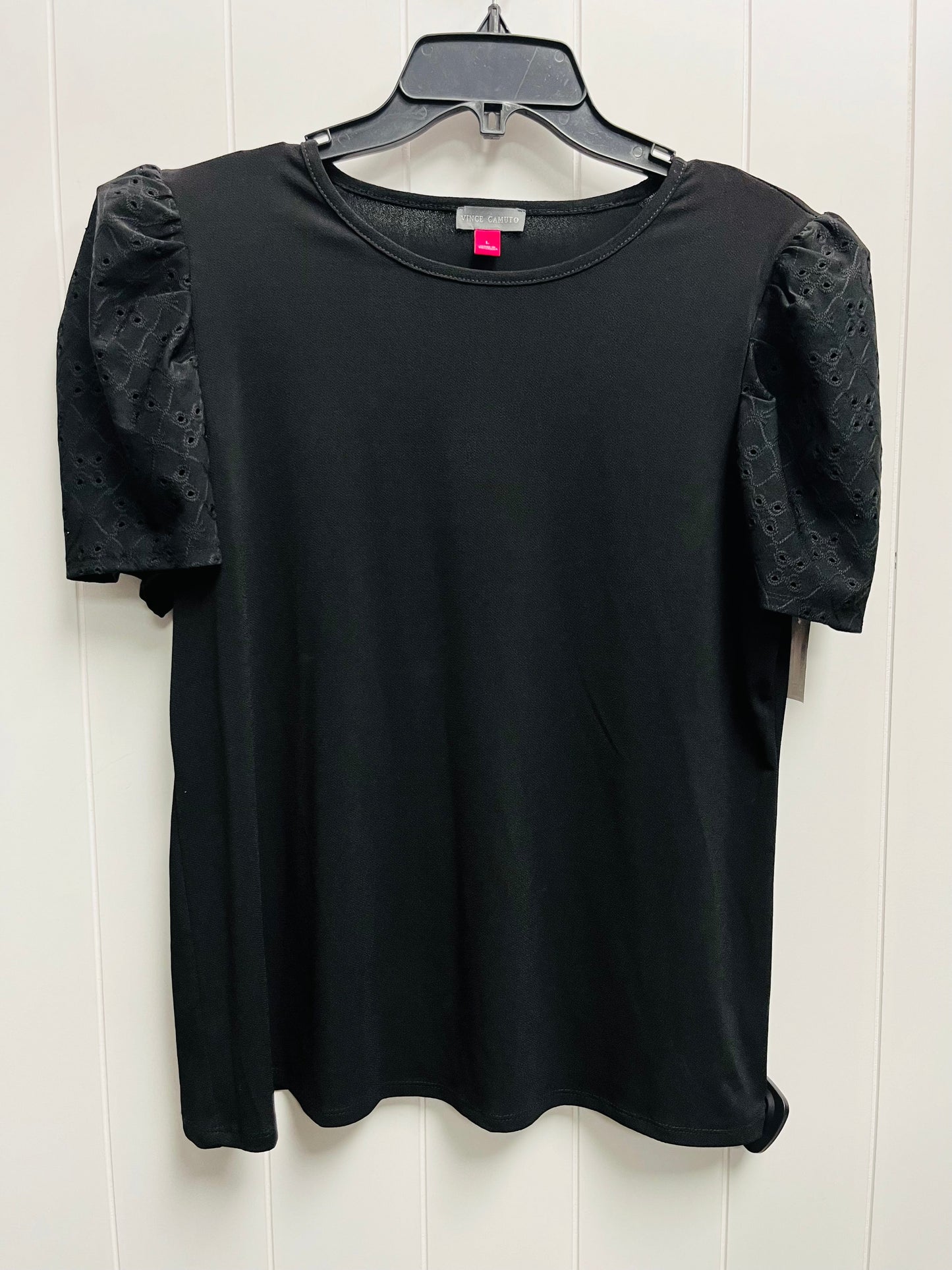 Black Top Short Sleeve Vince Camuto, Size L