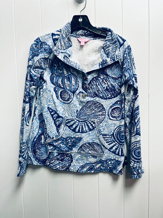 Blue & White Top Long Sleeve Lilly Pulitzer, Size Xs