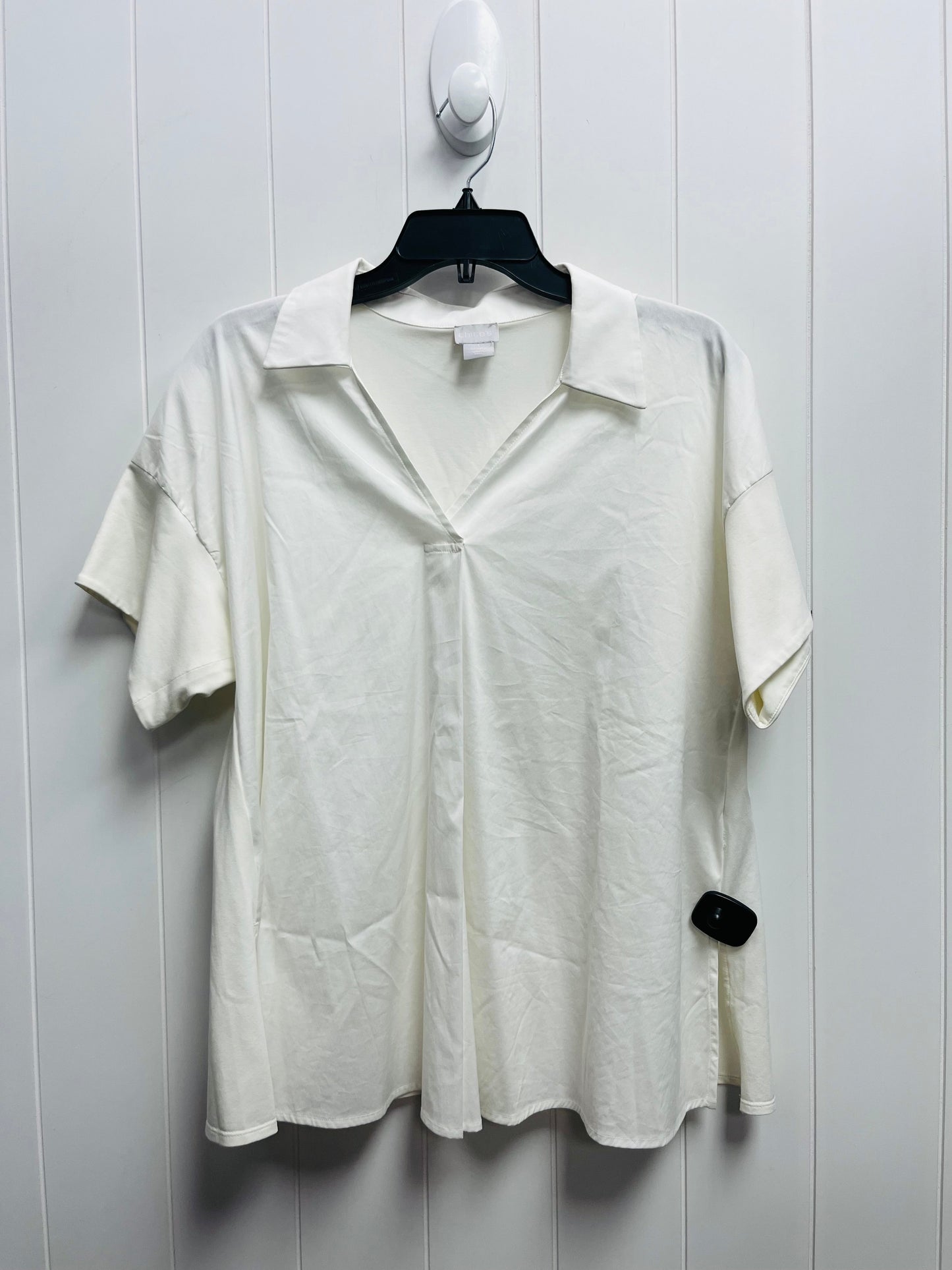 White Top Short Sleeve Chicos, Size M