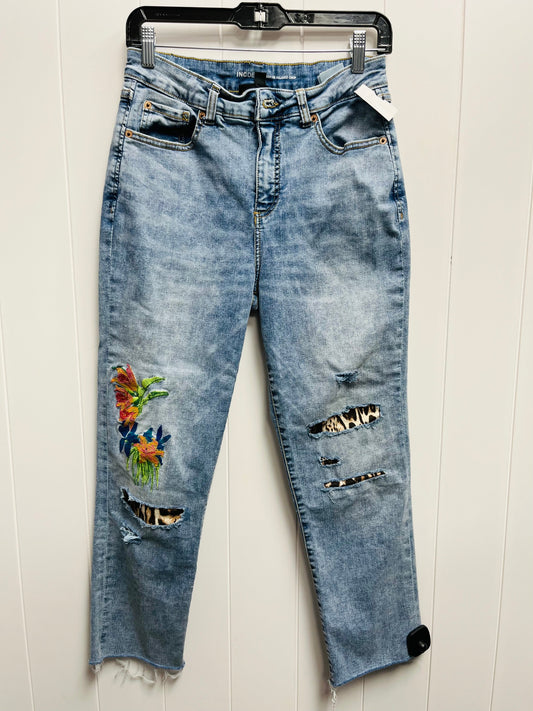 Blue Denim Jeans Cropped Inc, Size 4