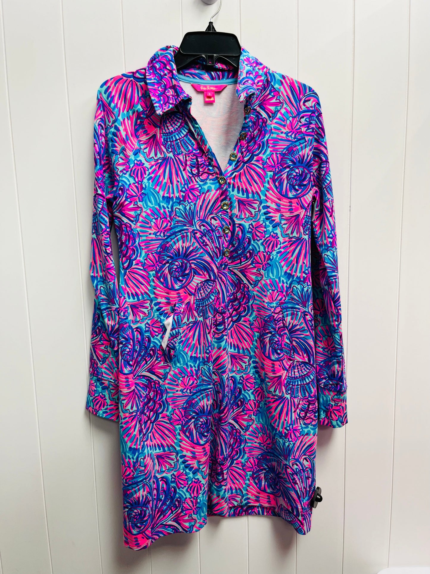 Dress Designer By Lilly Pulitzer In Blue & Pink, Size: S