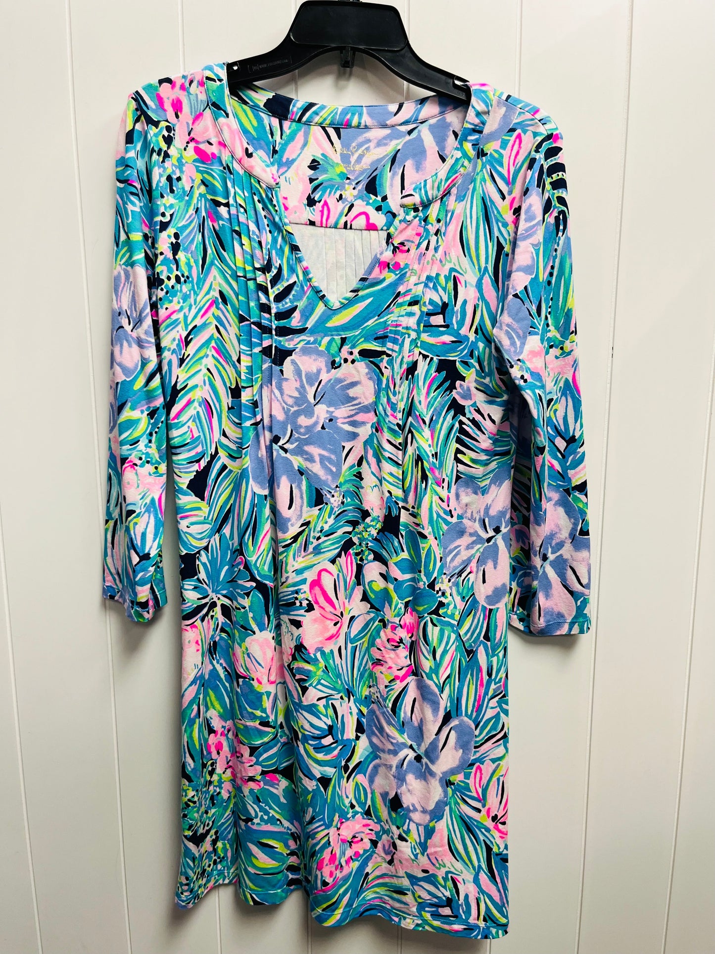 Dress Designer By Lilly Pulitzer In Blue & Purple, Size: S