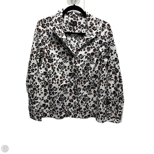 Top Long Sleeve By Talbots In Black & Brown, Size: M