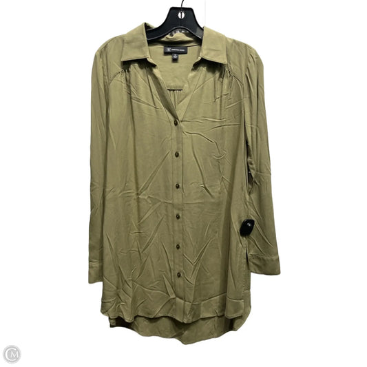 Tunic Long Sleeve By Inc In Green, Size: Xs
