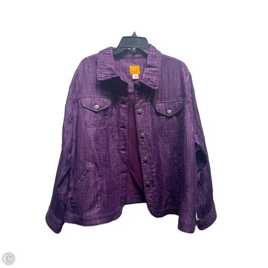 Jacket Other By Ruby Rd In Purple, Size: 22