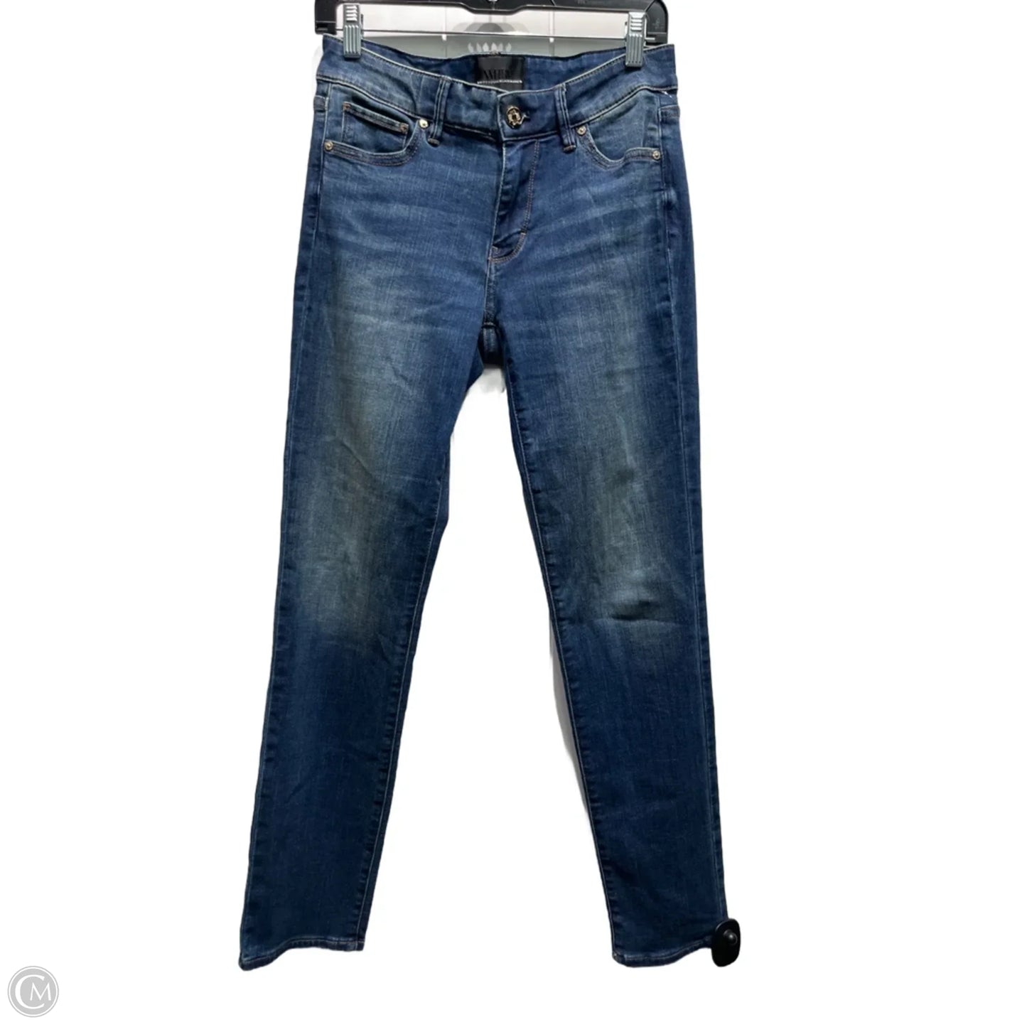 Jeans Skinny By White House Black Market In Blue Denim, Size: 4