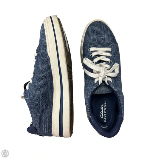 Shoes Sneakers By Clarks In Blue, Size: 10
