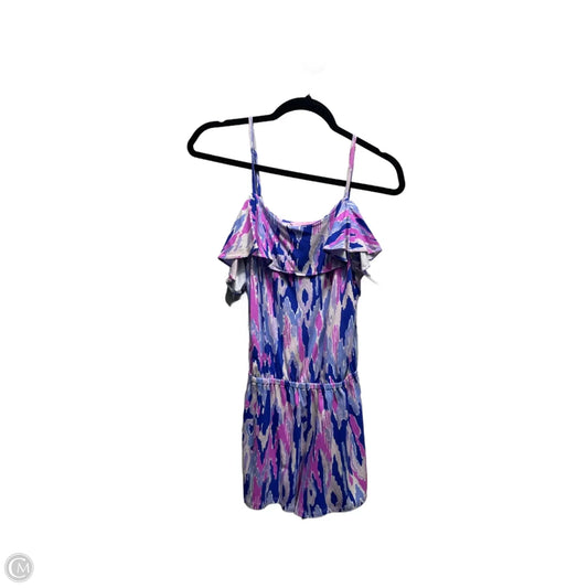 Romper Designer By Lilly Pulitzer In Pink & Purple, Size: Xs