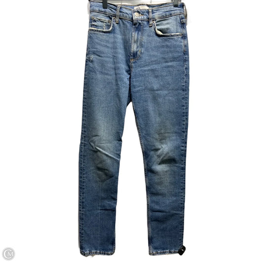 Jeans Straight By Zara In Blue Denim, Size: 2