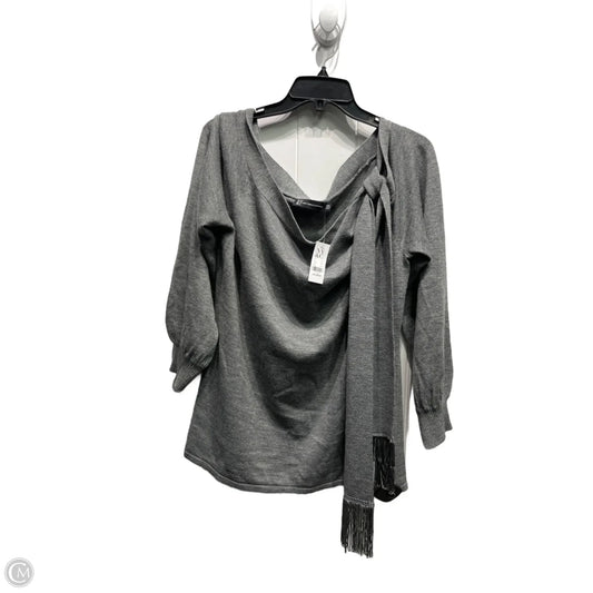 Sweater By New York And Co In Grey, Size: Xxl