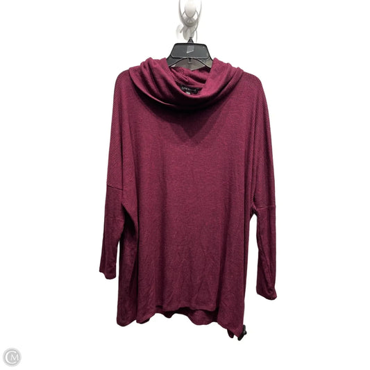 Top Long Sleeve By Lane Bryant In Maroon, Size: 16