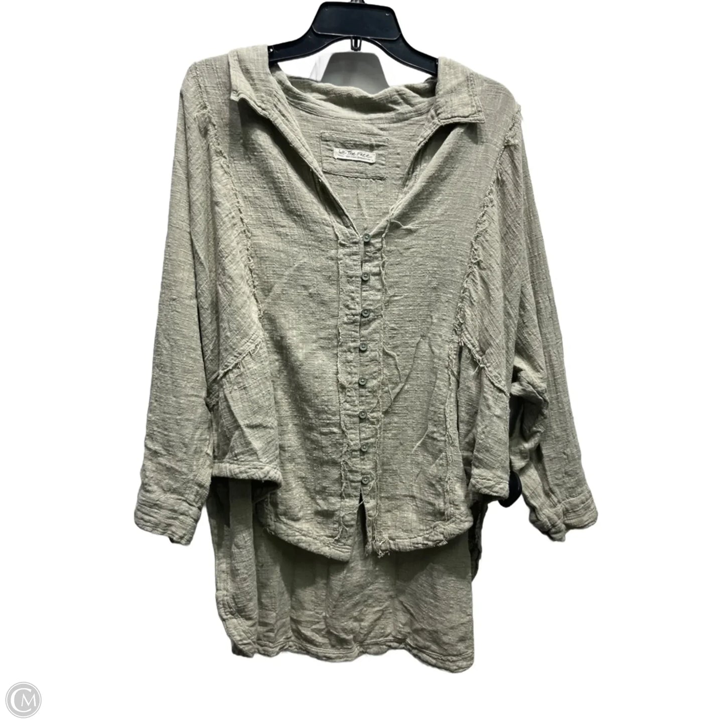 Top Long Sleeve By We The Free In Green, Size: S