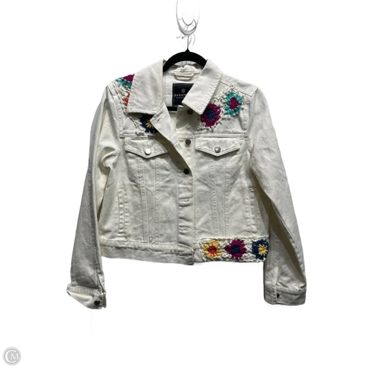 Jacket Denim By Bagatelle In White, Size: M