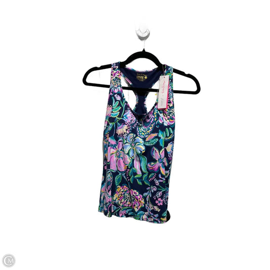 Top Sleeveless Designer By Lilly Pulitzer In Blue & Pink, Size: Xs