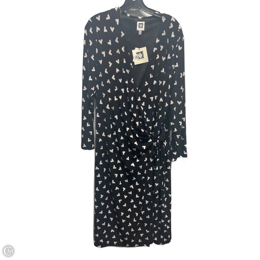 Dress Work By Anne Klein In Black & White, Size: Xl
