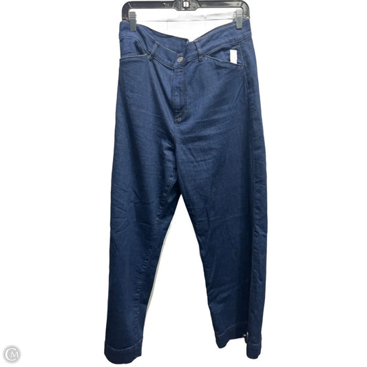 Jeans Wide Leg By Loft In Blue Denim, Size: 14