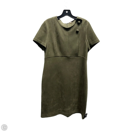 Dress Work By Calvin Klein In Green, Size: 10