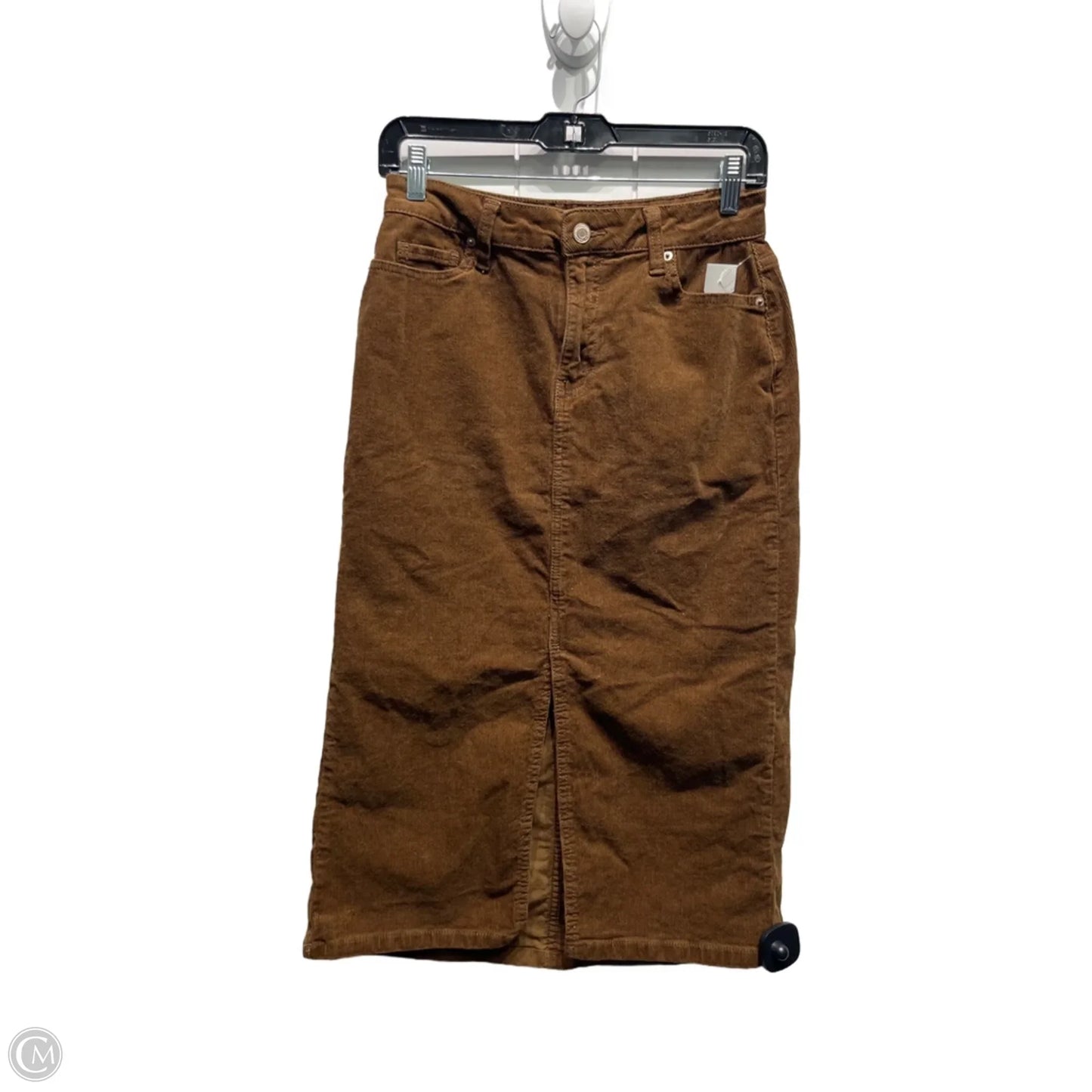 Skirt Midi By Time And Tru In Brown, Size: 2