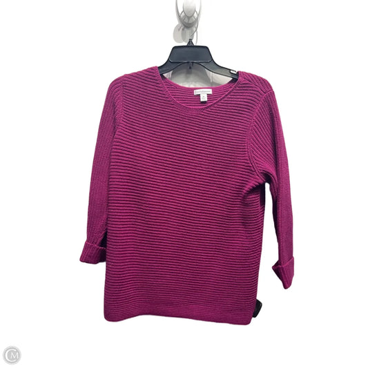 Sweater By Croft And Barrow In Purple, Size: M