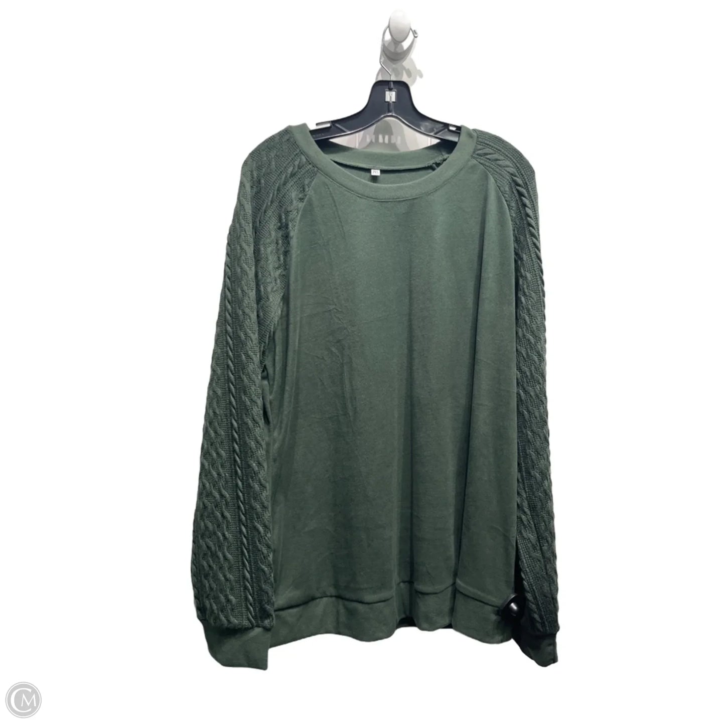 Top Long Sleeve By Clothes Mentor In Green, Size: 2x