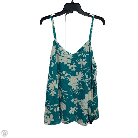 Top Sleeveless By Torrid In Green, Size: 1x