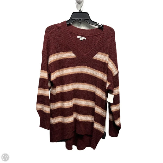 Sweater By American Eagle In Maroon, Size: S