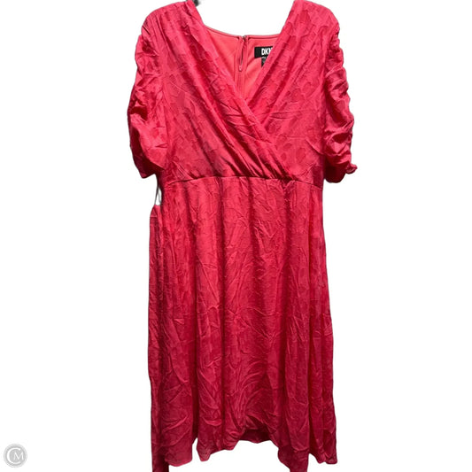 Dress Work By Dkny In Pink, Size: 14