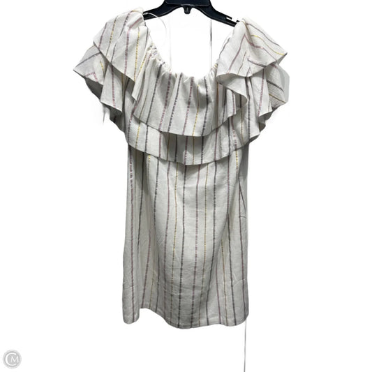 Dress Casual Short By CHARLES HENRY In Pink & Yellow, Size: M