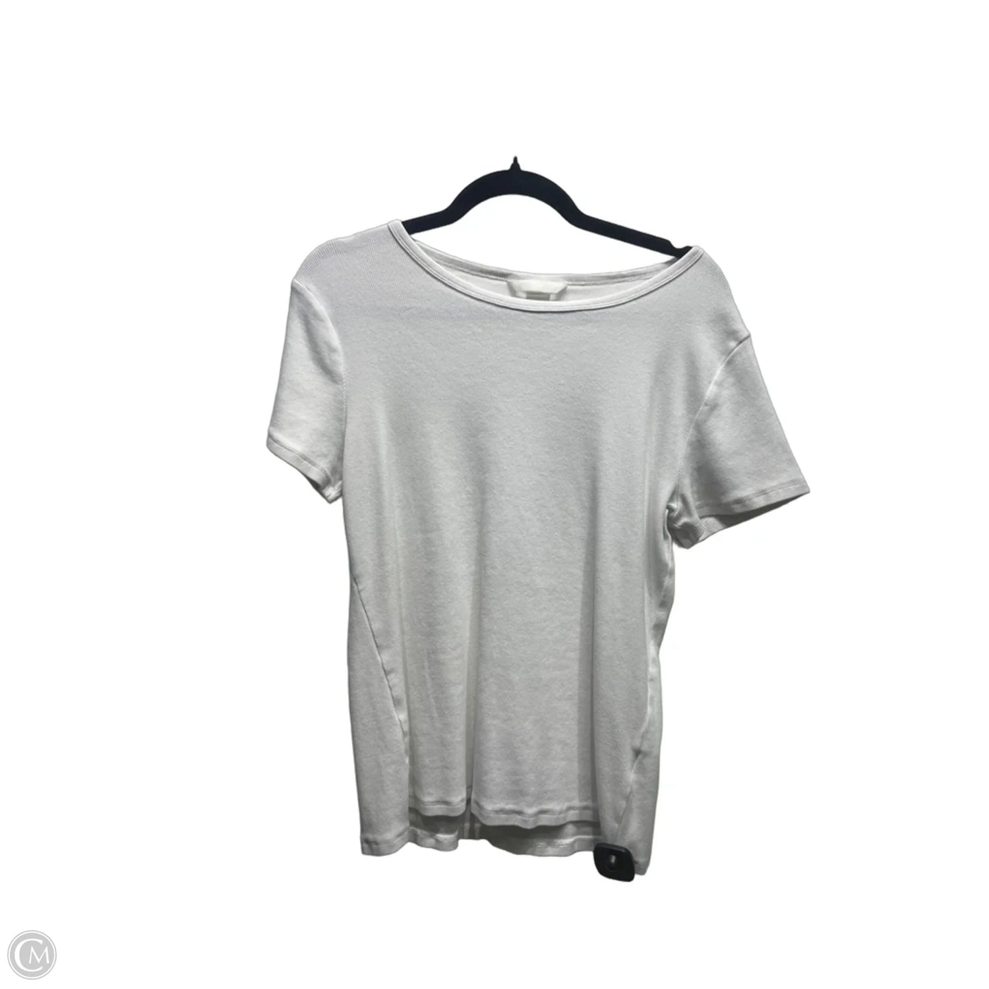 Top Short Sleeve Basic By H&m In White, Size: XL