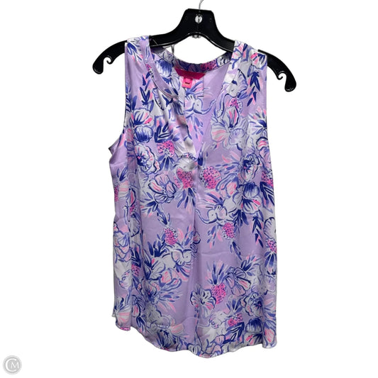 Top Long Sleeve Designer By Lilly Pulitzer In Pink, Size: S