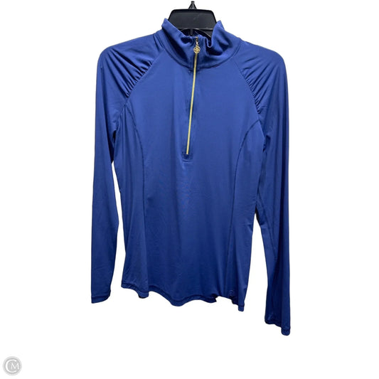 Top Long Sleeve Designer By Lilly Pulitzer In Blue, Size: M