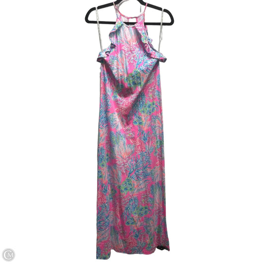 Dress Designer By Lilly Pulitzer In Blue & Pink, Size: Xs