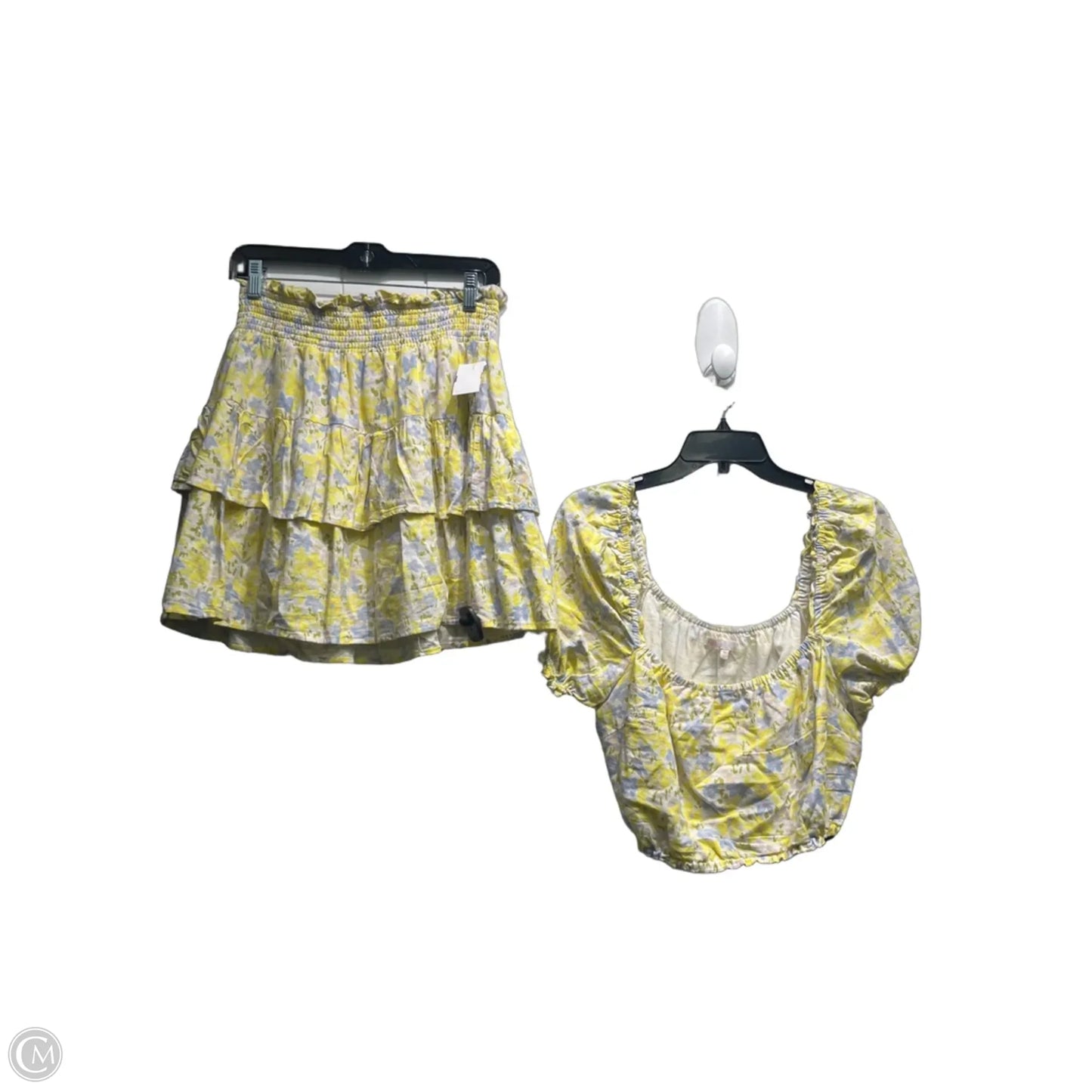 Skirt Set 2pc By Gianni Bini In Blue & Yellow, Size: Xl