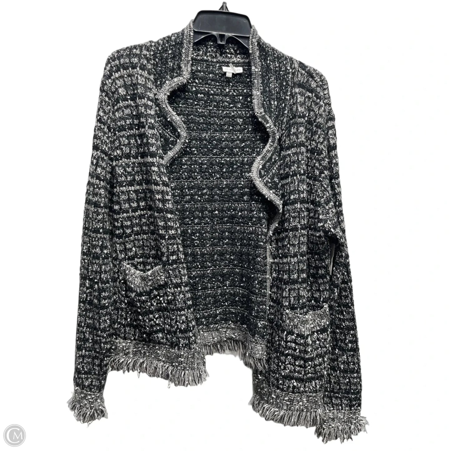 Blazer By Sioni In Black & Grey, Size: L