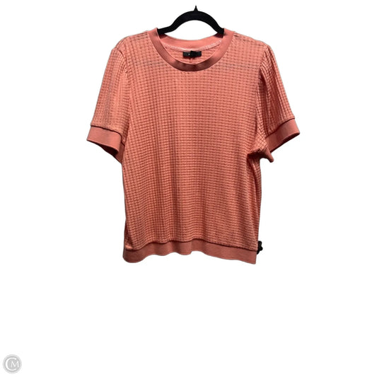 Top Short Sleeve By Alfani In Orange, Size: Xl
