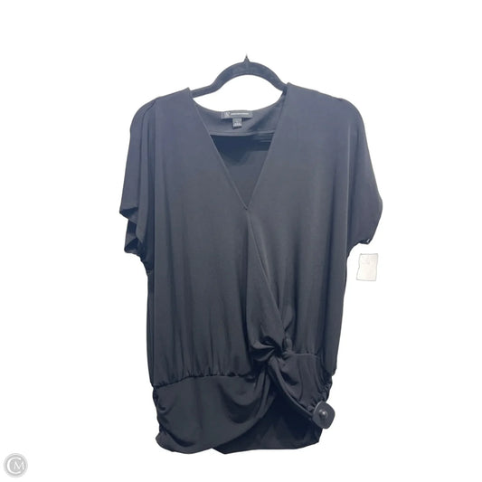 Top Short Sleeve By Inc In Black, Size: L
