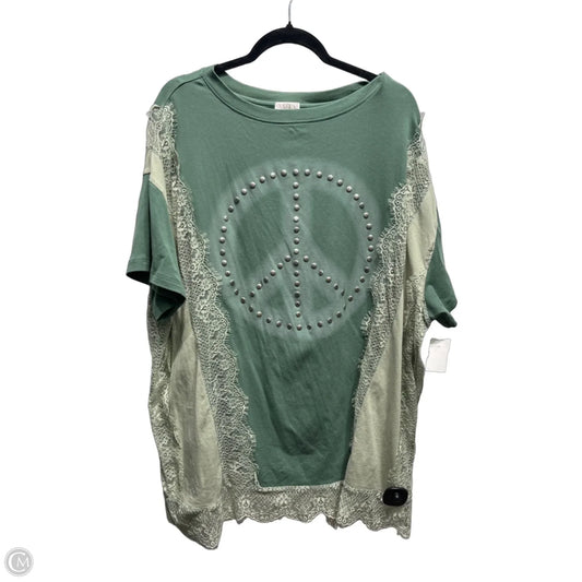 Top Short Sleeve By WHISKEY DARLING In Geometric Pattern, Size: Xl