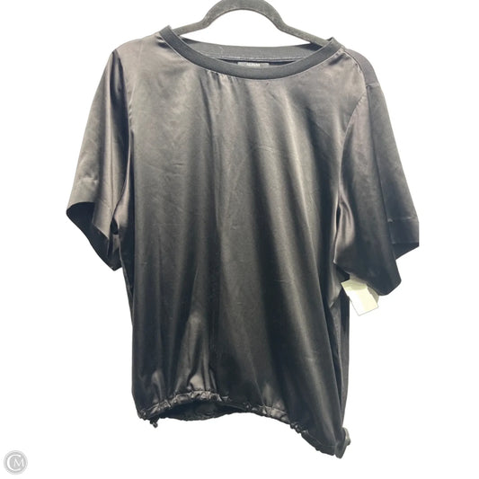 Top Short Sleeve By Alfani In Black, Size: 1x