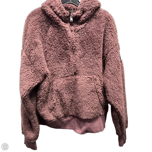 Jacket Fleece By Calvin Klein In Purple, Size: M