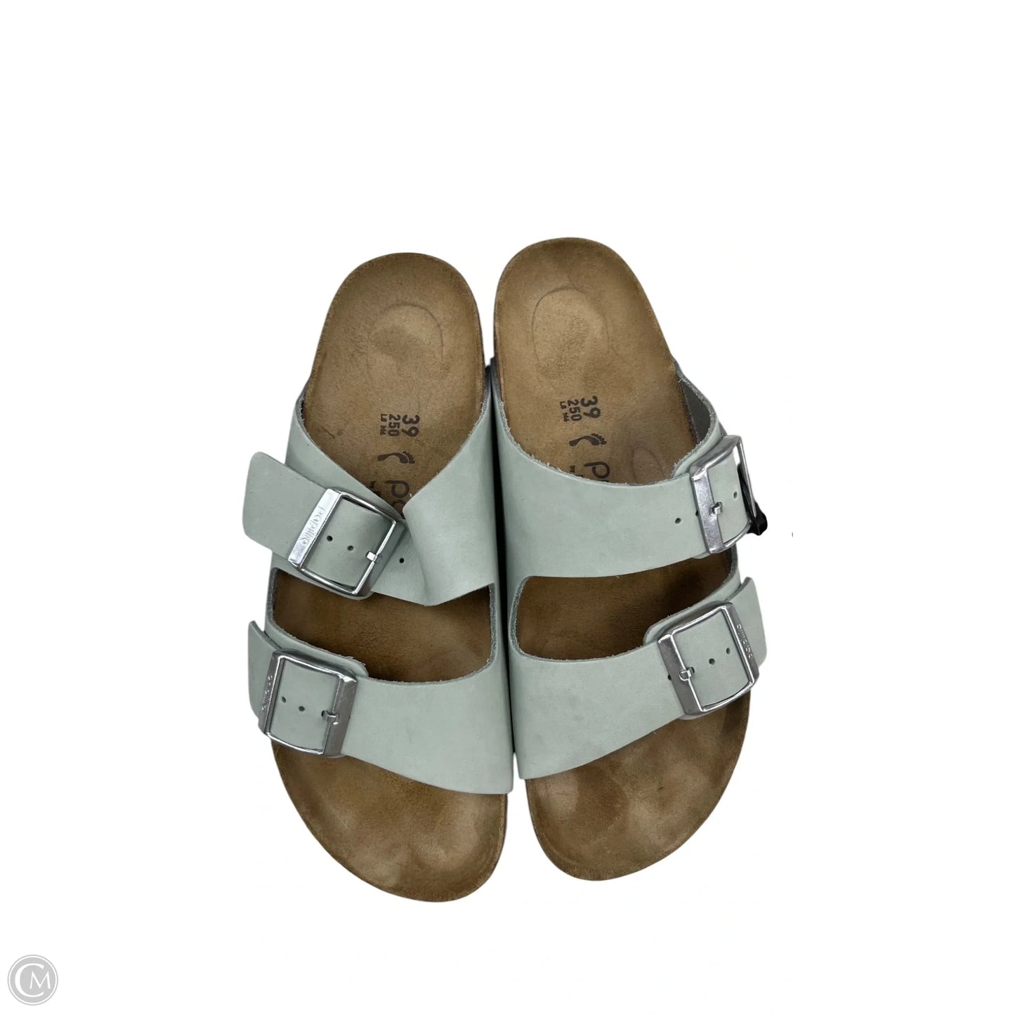 Sandals Flats By Birkenstock In Green, Size: 8