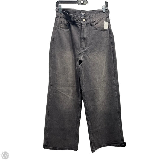 Jeans Wide Leg By Boohoo Boutique In Black Denim, Size: 6